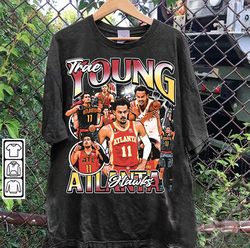 vintage 90s graphic style trae young t-shirt, trae young basketball tee, trae young vintage tee-218