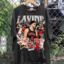vintage 90s graphic style zach lavine shirt, zach lavine basketball tee, zach lavine vintage tee-231
