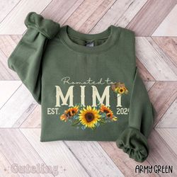 Mimi Sweatshirt, Sunflowers Grandma Sweatshirt, Gift for New