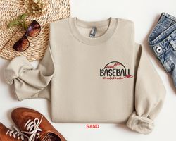 embroidered baseball mama shirt, baseball mama sweatshirt, e