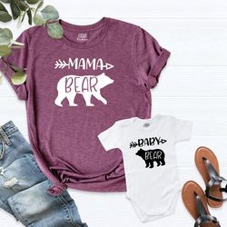 Bear Mama Me Shirt, Mom and Baby Bear Shirts, Bear Matching