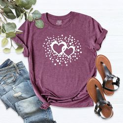 Heart Shirt, Love Shirt, Valentine Shirt, Women Hearts T-Shirt