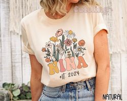Nina Shirt, Nina Proposal Gift, Custom Nina Shirt, Custom