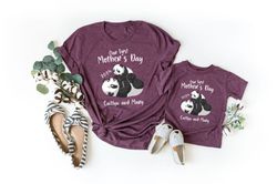 matching mom and baby t-shirt and onesie set, first mothers