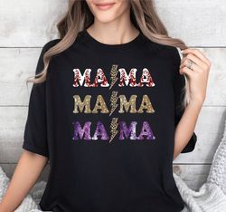 Custom Mama Comfort Colors Shirt, Cute Personalized Mama T-S