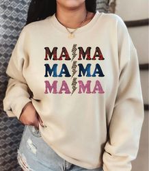 Custom Mama Sweatshirt, Cute Personalized Mama Hoodie, Mothe