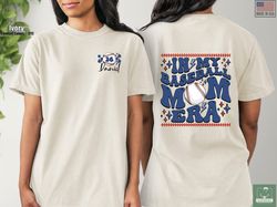 Custom Baseball Mom Shirt, In My Baseball Mom Era Comfort Colors Tshirt