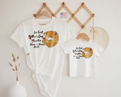 Personalized Our First Mothers Day Together Lion Shirt, Mom and Son Ma