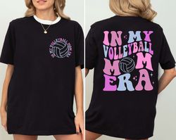 In My Volleyball Mom Era Shirt, Custom Volleyball Shirt, Personalize