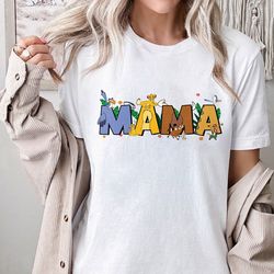 Personalized Lion Adventure Mama Shirt, Customized Grandma Lion Animat