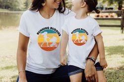 Mommy and Baby Shirt, Running Buddies Matching Shirt Set, Runner Gift