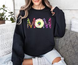 Leopard Print Mama Sweatshirt, Colorful Mama Sweatshirt for Mothers D