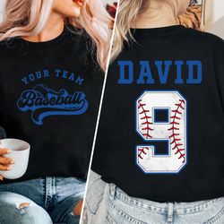 Baseball Team Shirt, Custom Baseball Sweatshirt, Baseball Team Name Ho