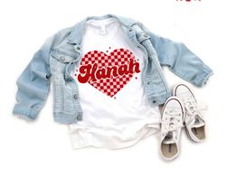 Personalized Valentine Toddler, Valentine Custom Kids Name Shirt, Valentine