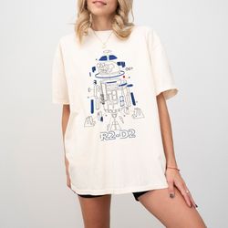 Star Wars R2D2 Comfort Colors, Vintage Baby Yoda Star Wars Sweatshirt,