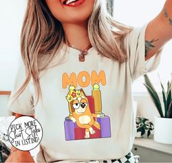 Funny Bluye Mom Shirt, Bluye Family Shirt, Retro Chilli Heeler Shirt, Bluey Mum Family Shirt, Retro Rad Mom Bluey Shirt
