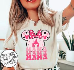 Retro Groovy Disney Mama Minnie Shirt, Disney Mothers Day Shirt, Disney Woman Shirt, Disney Shirt