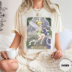Comfort Color Vintage Tinkerbell Shirt, Disney Princess Shirt, Tinkerb