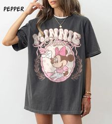 Retro Disney Pink Tea Minnie Mouse Comfort Colors Shirt, Minnie Mouse
