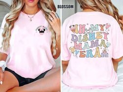 Two-Sided In My Disney Mama Era Comfort Colors Shirt, Minnie Mouse Mommy Shirt, Disney Mama Shirt, Disney Mom Birthday
