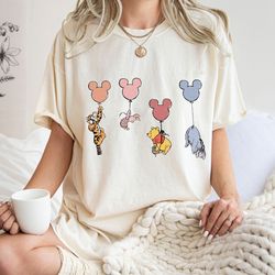 Winnie The Pooh and Friends Shirt, Winnie The Pooh Shirt, Pooh Balloon Shirt, Pooh And Friends Shirt, Disney Pooh Shirt