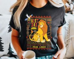Simba & Mufasa Best Dad In Pride Lands Comfort Colors T-shirt, Retro The Lion King Dad Shirt, Fathers Day Gift, Di
