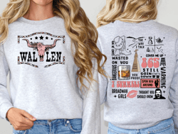 Morgan Wallen Shirt, Western Concert Tour Shirt, Cowgirl Shirt, Bull Skull Shirt, Country Music Shirt