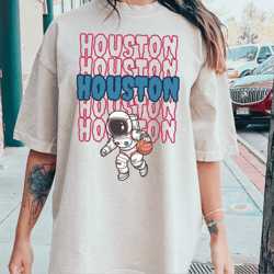 Houston Basketball Team Rockets T-Shirt, Astronaut Oversized Shirt, Perfect Gift For Rockets Fans Shirt