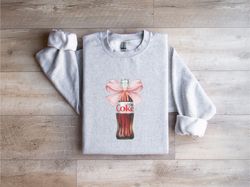Diet Coke Pink Bow Sweatshirt, Diet Coca Cola Crewneck, Diet Coke Lover, Trendy Sweatshirt, Diet Coke Fan, Gift for Diet