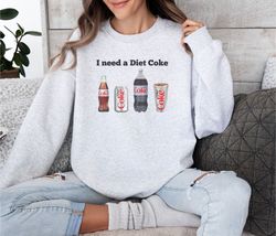 Diet Coke Sweatshirt, Diet Coca Cola Crewneck, Diet Coke Lover, Trendy Sweatshirt, Diet Coke Fan, Diet Coke Shirt