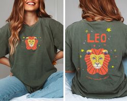 Leo Zodiac Comfort Colors Shirt, Astrology Birth Sign Tee, Comfy Shirt, Horoscope Shirt, Birthday Gift, Bday Tee