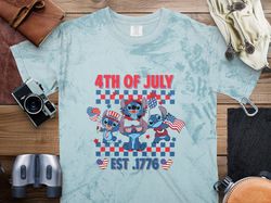 4th of July T-Shirt, Cute Character Shirt, Funny Patriotic Shirt, Independence Day Celebration Shirt, EST 1776 Shirt