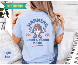 Baseball Nana Shirt, Baseball Shirt, for Grandma,Baseball T Shirt, Front and Back, Baseball Grandma Shirt, Gift for Nana