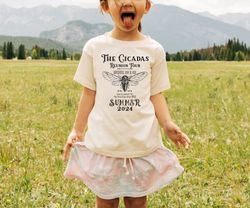Cicada Toddler Shirt, 2024 Cicada Emergence Youth Kids Shirt,nager Shirt, Bug Insect enthusiasts Boy Girl T-Shirt