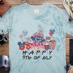 Happy 4th of July T-Shirt, Shirt Cute Cartoon Character Celebration, Patriotic Independence Day Shirt