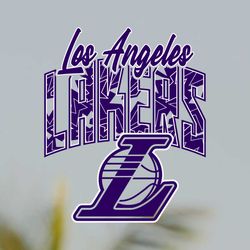 Los Angeles Lakers NBA Retro Basketball Svg Digital Download