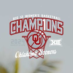 Oklahoma Sooners 2024 Big 12 Womens Basketball Regular Season Champions Svg