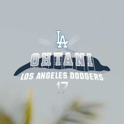 Los Angeles Dodgers Player Shohei Ohtani 17 Svg