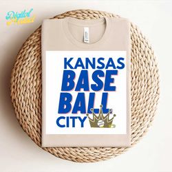 Kansas City Baseball Crown Svg Digital Download