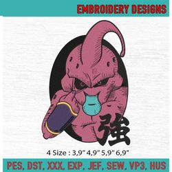 Majin Boo Dragon Ball Anime Machine Embroidery Digitizing Design File