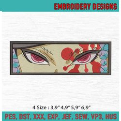 Tengen Uzui Demon Slayer Face Anime Machine Embroidery Digitizing Design File