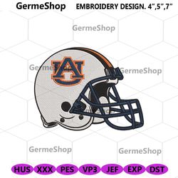 Auburn Tigers Helmet Embroidery Digitizing Instant Download