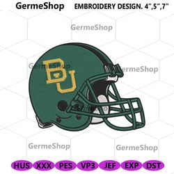 Baylor Bears Helmet Embroidery Instant Download