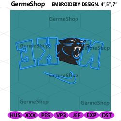 Carolina Panthers Reverse Nike Embroidery Design Download File