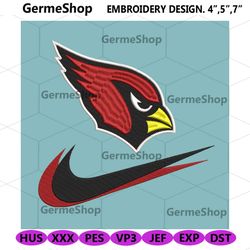 Arizona Cardinals Nike Swoosh Embroidery Design Download Png