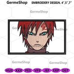Gaara Embroidery Design Download Naruto Anime Machine Embroidery