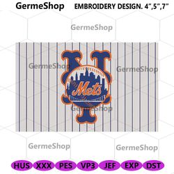 NY Mets Logo Embroidery Design File, MLB Mets Embroidery Download