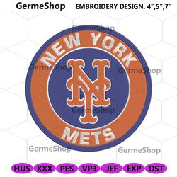 New York Mets Symbol Logo Embroidery Design File, NY Mets MLB File