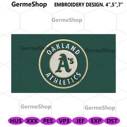Oakland Athletis Baseball Team Logo Embroidery, Oakland Athletis Embroidery Download File