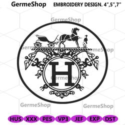 Hermes Basic Brand Logo Embroidery Instant Download